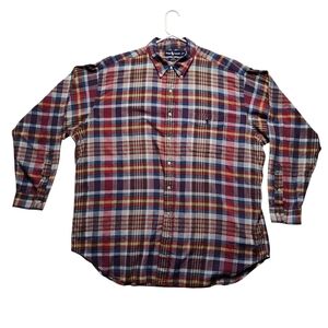 Ralph Lauren Blake Men's Size XXL Plaid Button-down Shirt Long Sleeve